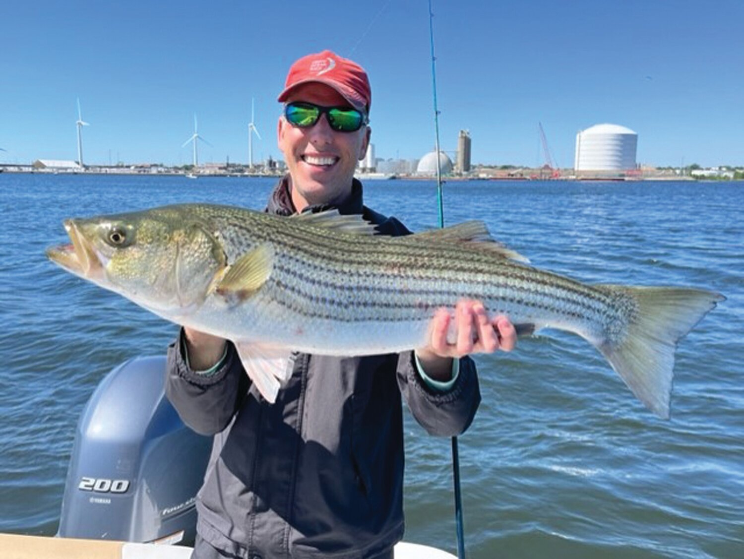 STRIPED BASS: Mark Tracy of Barrington caught striped bass to 29-inch this weekend in the East Passage from the shipping channel to Potters Cove, Prudence Island. (File photo)